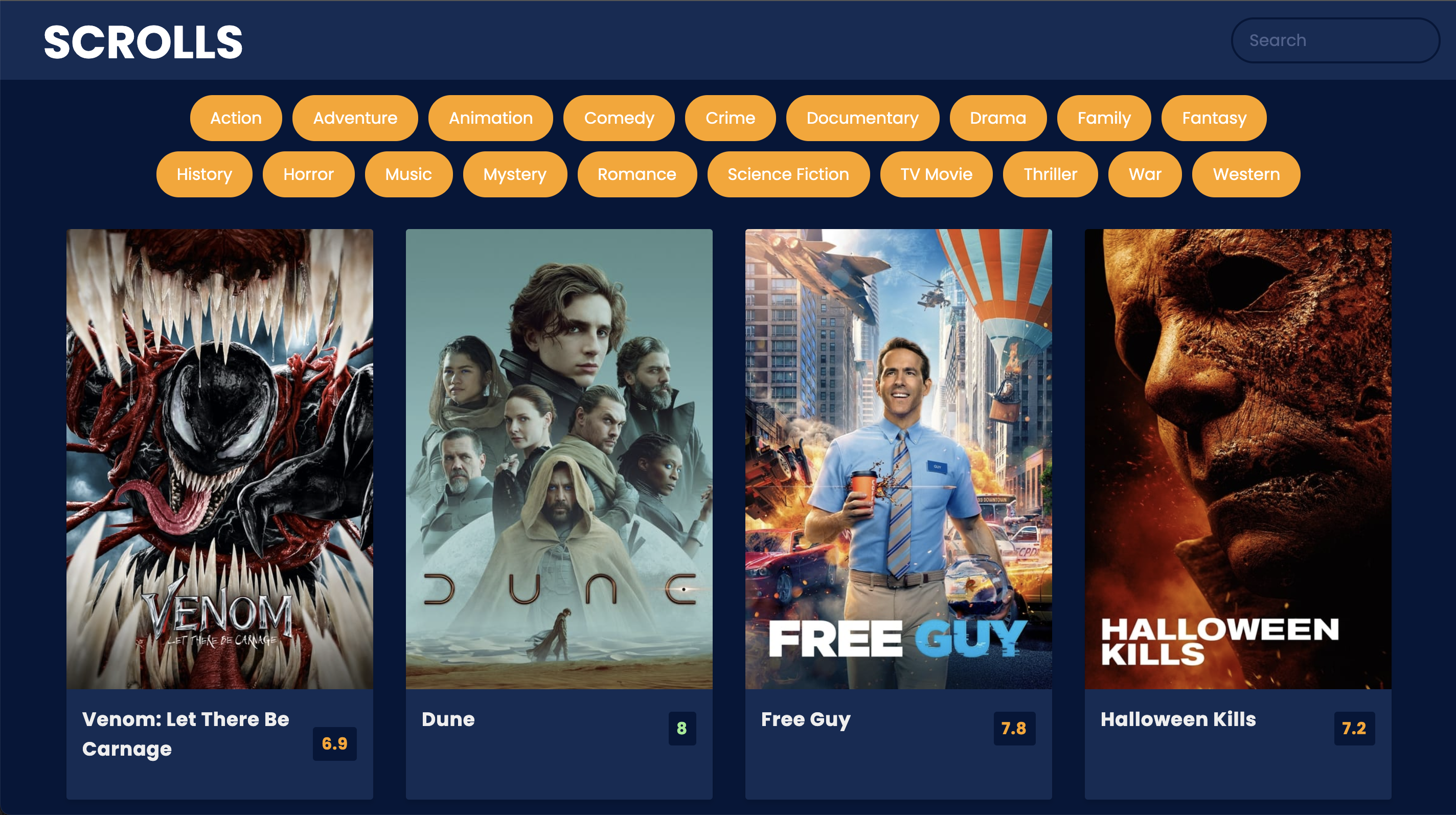 project 1 screenshot